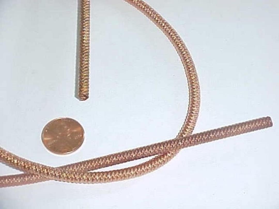 1 Vintage Copper Coated Steel Spring 5mm. Round Flex Bendable Coil 26 ...
