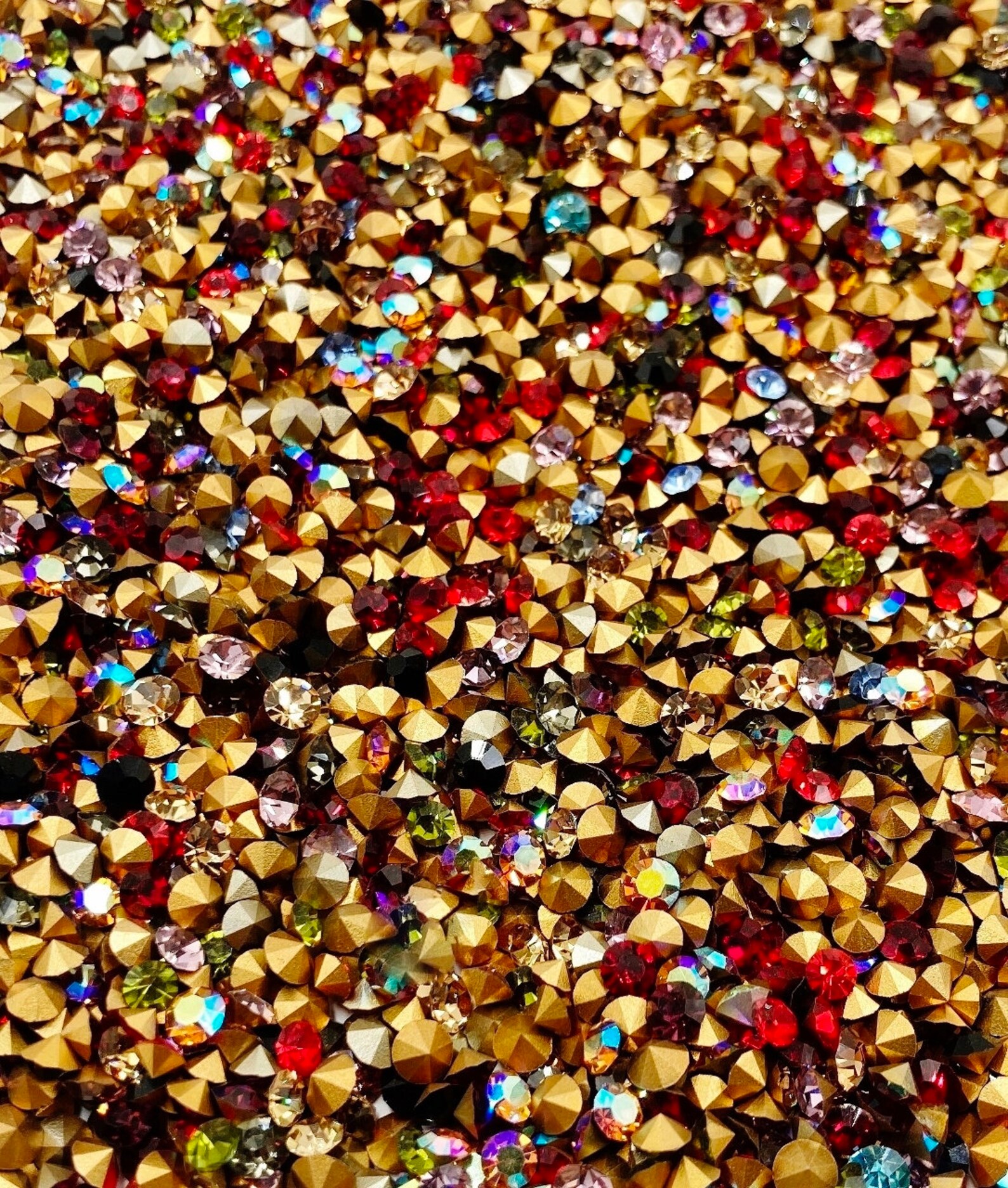 100 Vintage Preciosa Crystal 4mm. to 5mm. Rhinestones - Jewelry Repair ...