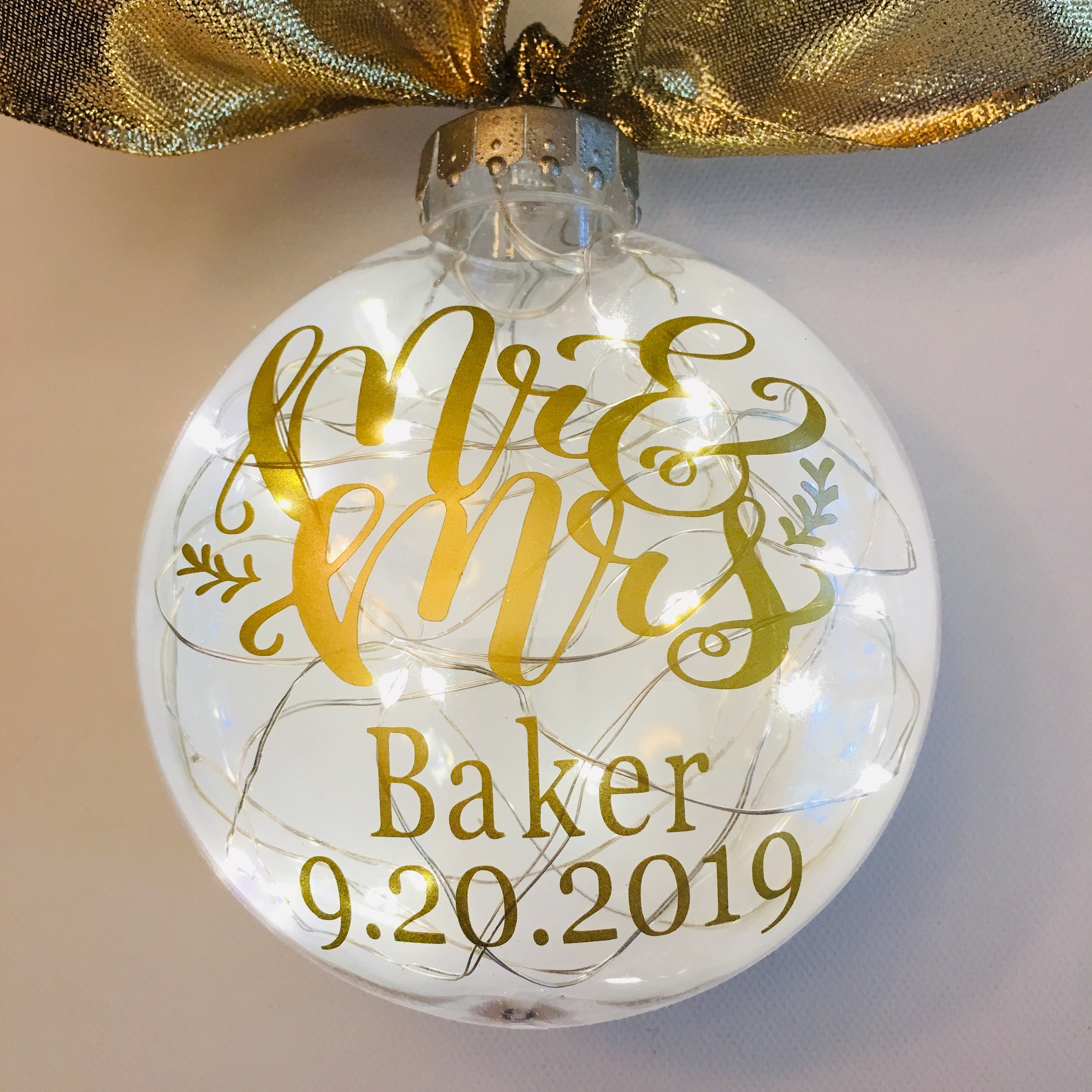 NEW Christmas Mr. & Mrs. Personalized Ornament Personalized Etsy