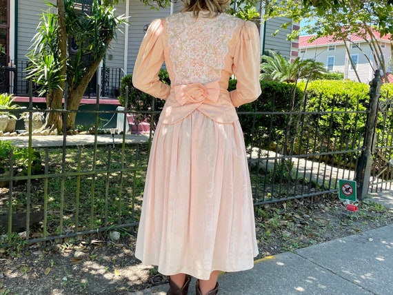 80s Jessica Mcclintock Pink Jacket & Skirt Matching Set / 1980s