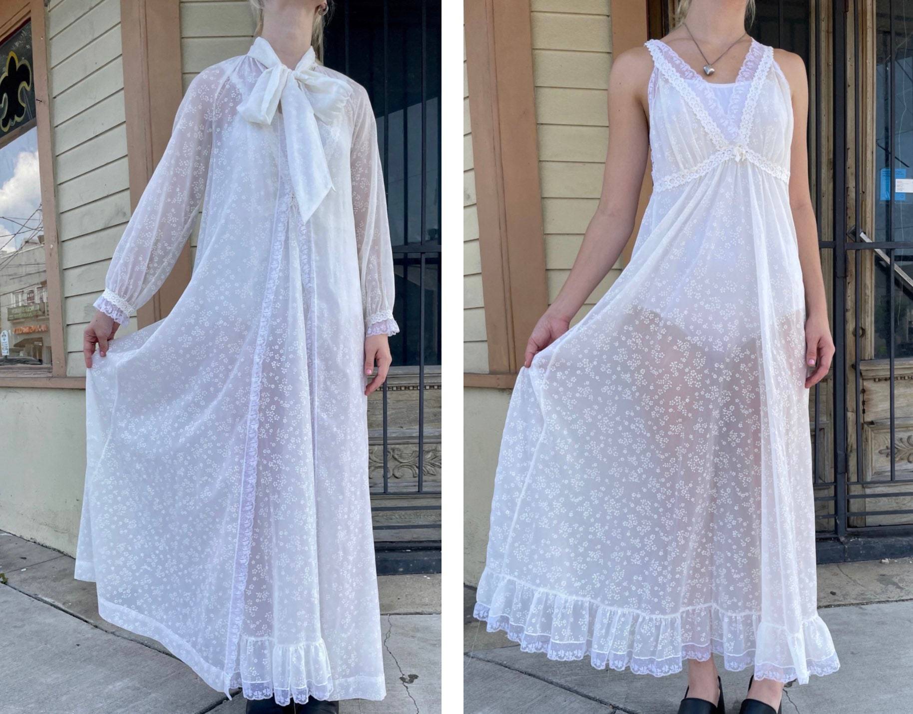 Long flowy best sale nightgown
