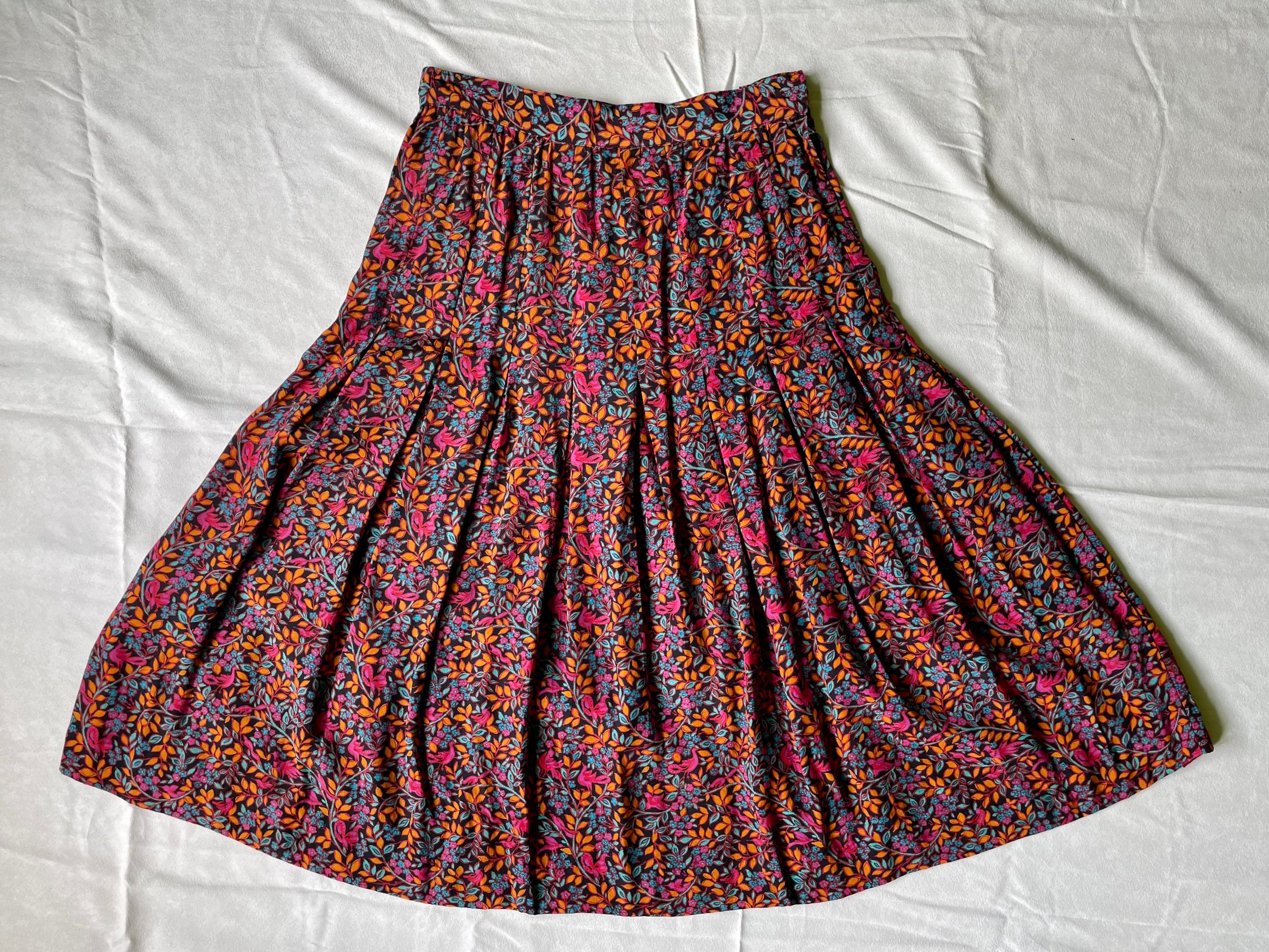 Christian Dior Pleated Midi Skirt / Vintage Dior / 70s 80s | Etsy