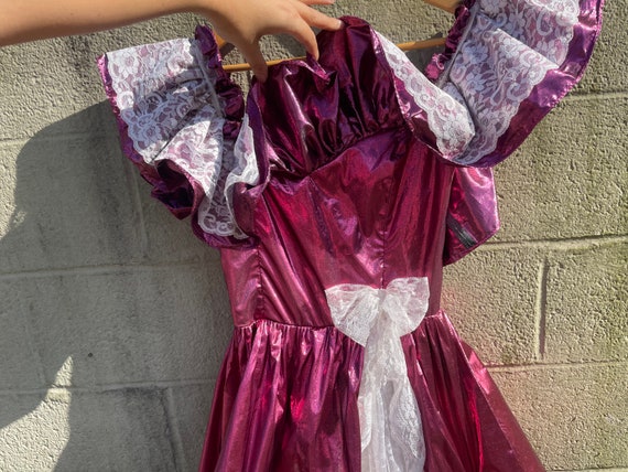 Loralie Originals Pink Princess Dress / 70s 80s V… - image 9