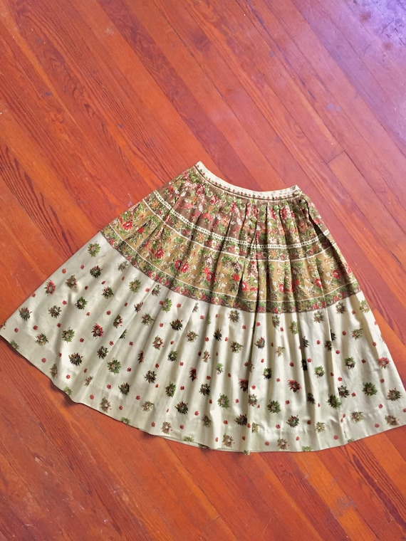 1950s Pleated Skirt by Nelly de Grab / Vintage Cot