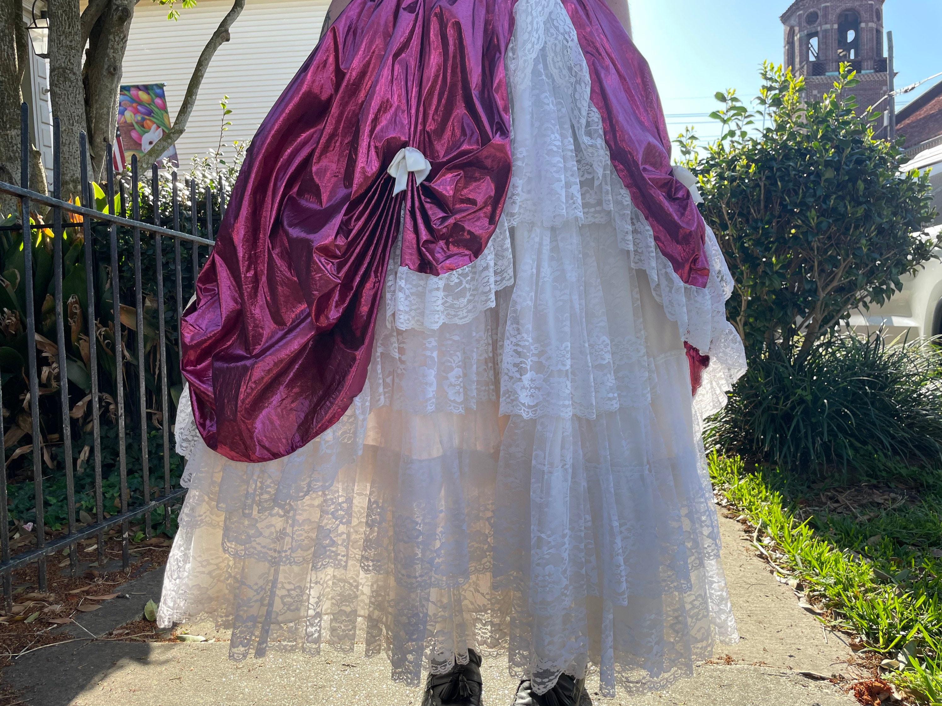 Loralie Originals Pink Princess Dress / 70s 80s Vintage Gown