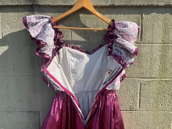 Loralie Originals Pink Princess Dress / 70s 80s V… - image 10