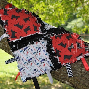Cow Angus Baby Blanket / Tag Blanket / Farm Baby Blanket / Stockshow Baby / Cow Fitter