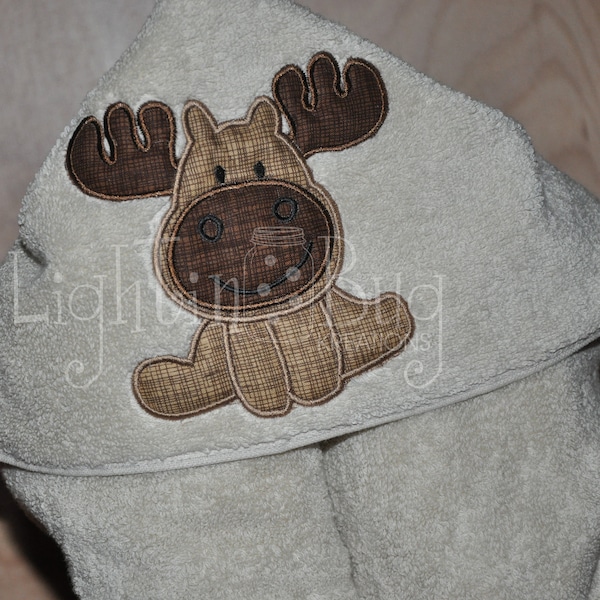 Moose Hooded Towel