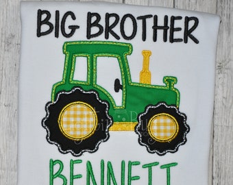 Big Brother Tractor Personalized Shirt