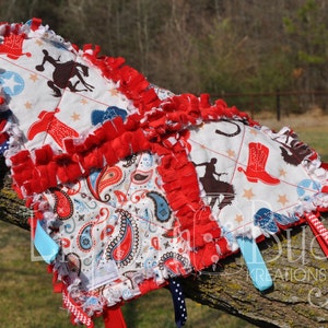 Cowboy Tag Blanket / Western Baby / Cowboy Blanket