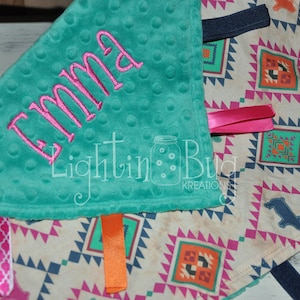 Pig baby Personalized Minky Blanket