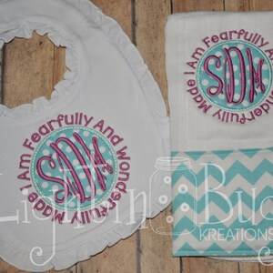 Im Fearfully and Wonderfully Made Bib and Burp