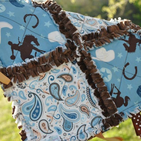 Cowboy Tag Rag Blanket