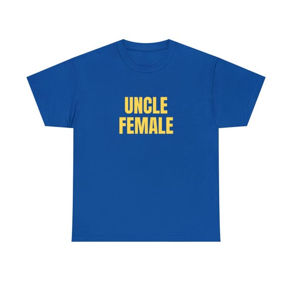 Uncle Female Shirt, Funny iCarly Meme Tee, Sarcastic Sitcom Graphic T Shirt, Viral American Humor Top, Unisex Yellow Ironic Gift Idea