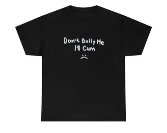 Black Regular Fit T Shirt Funny 100% Cotton Shirt Graphic Tee &quot; Don&#39;t Bully Me I&#39;ll &quot; New