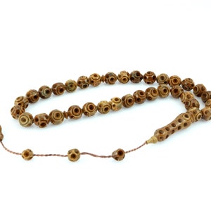 Processed with extraction techniques Kuka tree 33 Islamic prayer beads for muslim Misbaha  from Turkey 201128 Tasbih Tasbeeh Tesbih  Rosary