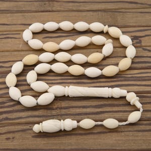 Carving imam Camel bone 33 beads Islamic Prayer Beads Misbaha from Turkey 302150 Tasbih Tasbeeh Tesbih Rosary, islamic rosary