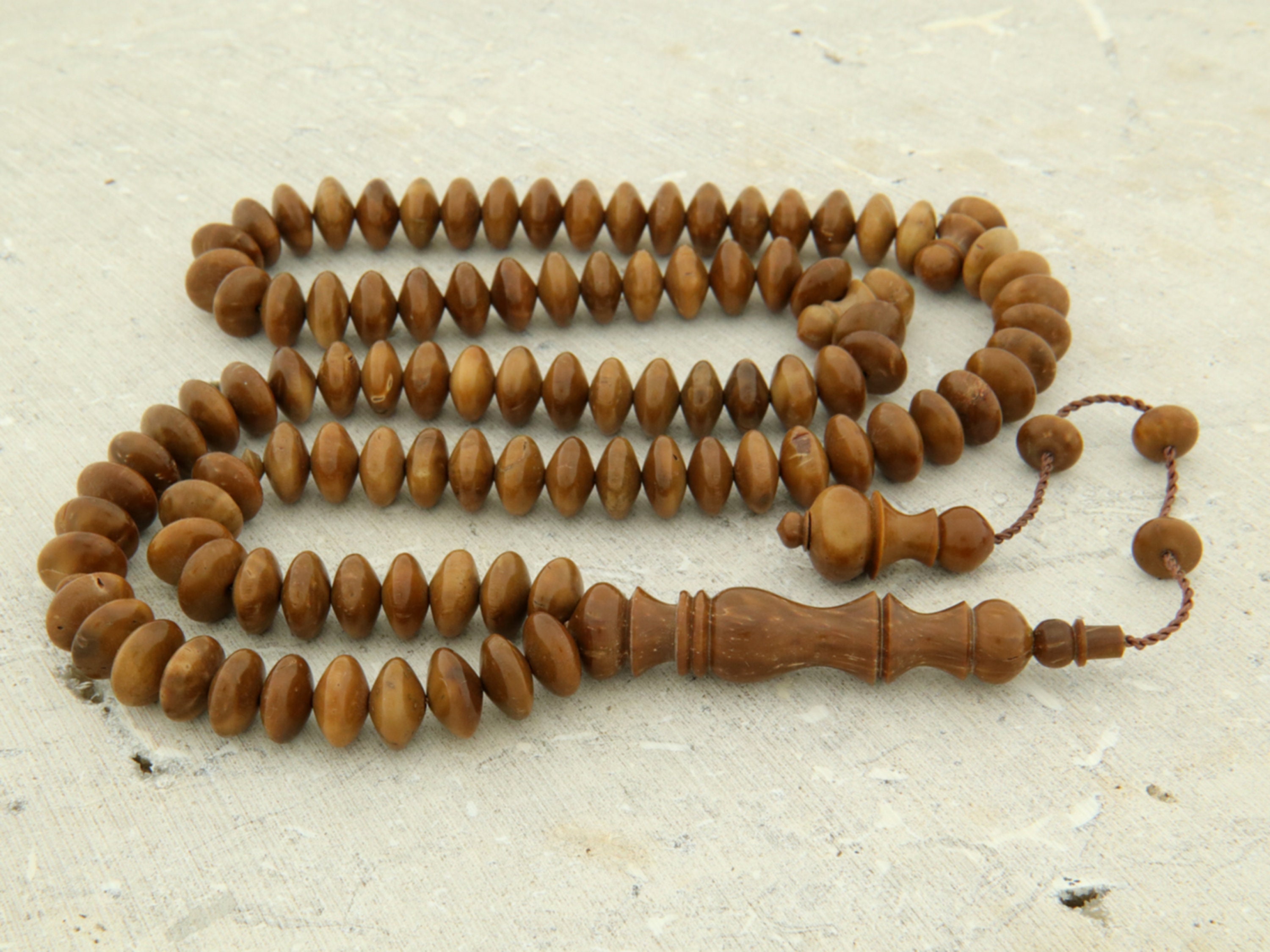 Original Real Natural Kuka Tree 99 Beads Islamic Misbaha Tasbih 