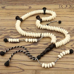 Camel bone and ebony black wood 100 beads dhikr (zikir) Prayer Beads Misbaha Tesbih 302128 shadhili tasbih subha islam Gift for muslim