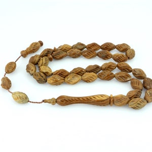 Carving Kuka tree Kuka 33 Islamic prayer beads for muslim Misbaha  201131 Tasbih Tasbeeh Tesbih kuka tasbih  Rosary Original Real Tespih