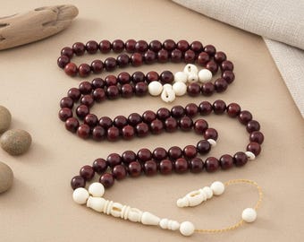 Special camel bon imam, Kuka tree and camel bone 99 beads  Islamic prayer beads for muslim Misbaha 201279 Tasbih Tasbeeh Tesbih Rosary