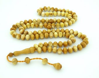 Natural Mulberry tree 99 beads Islamic prayer beads for muslim Misbaha  worry muslim 216005 Tasbih Tasbeeh Tesbih  Rosary Original Real