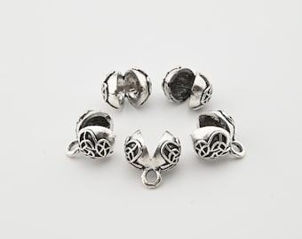 Big Node shut-off accessories Tibet silver (5 pcs) Islamic Prayer Beads Misbaha 921037