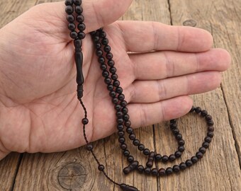 Small Kuka tree 99 beads Tasbih, Islamic prayer beads for muslim Misbaha worry 201467