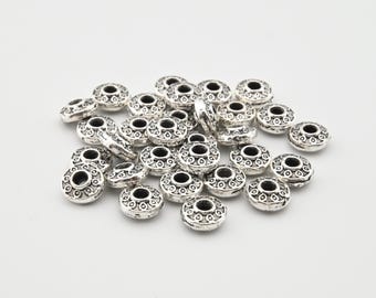 Stopper Station accessories 30 pcs Tibet silver to make Tasbih 923035