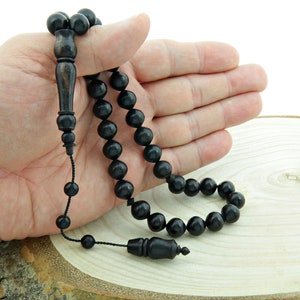 Ebony wood 33  beads  Islamic prayer beads for muslim Misbaha  ottaman tasbih 202065 Tasbih Tasbeeh Tesbih  tasbih  Rosary Original Real