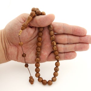 Natural Kuka tree 33 beads Islamic prayer beads for muslim Misbaha  worry 201346 Tasbih Tasbeeh Tesbih kuka tasbih  Rosary Original Real