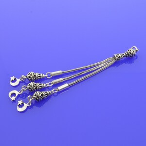 Big Metal tassel 925 silver  Islamic Prayer Beads  Misbaha  710195 Tasbih Tasbeeh Tesbih, Tasbih Accessory, sterling silver tassel