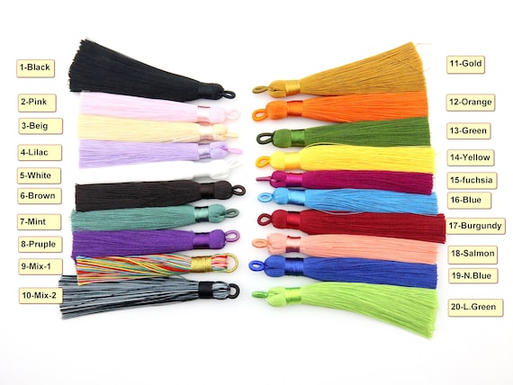 Silky Rayon Thread Tassel for Tasbih, 8cm Length, Prayer Bead Accessory 750001