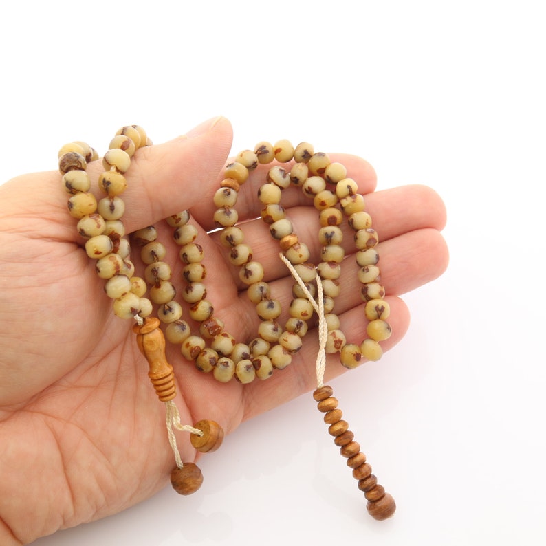 Date seed 99 beads Islamic prayer beads for muslim Misbaha | Etsy