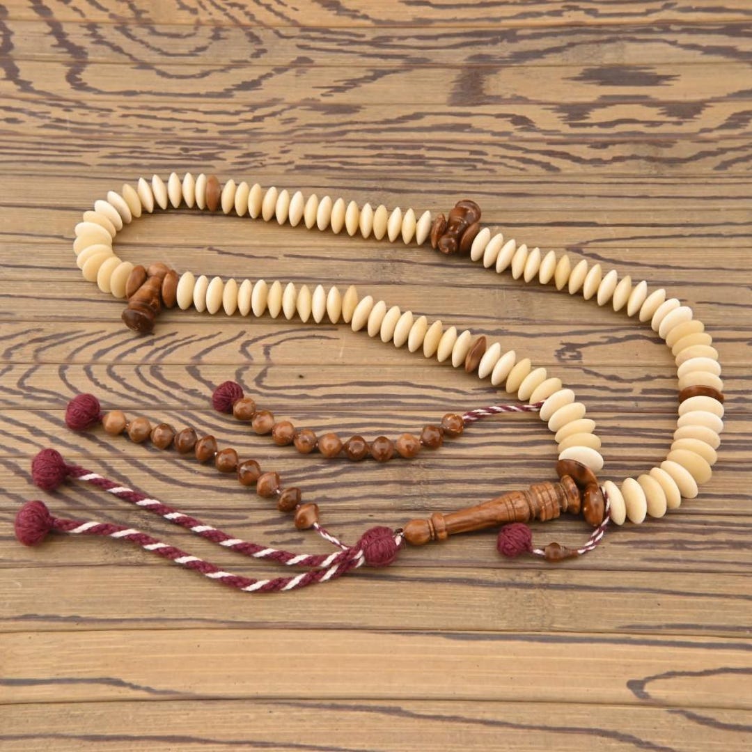 Camel Bone And Kuka 99 Beads Dhikr zikir Prayer Beads Misbaha Tesbih camel-bone-and-kuka-99-beads-dhikr-zikir-prayer-beads-misbaha-tesbih