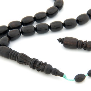 Carving imam Ebony wood 33  beads  Islamic prayer beads for muslim Misbaha 202071 Tasbih Tasbeeh Tesbih  tasbih  Rosary Original Real