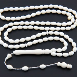 Camel bone 99 beads Islamic Prayer Beads Misbaha from Turkey 302086 Tasbih Tasbeeh Tesbih Rosary, islamic rosary
