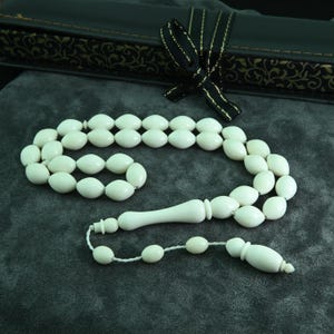 Rosario islámico Misbaha de 33 cuentas de hueso de camello grande, 302154, Tasbih, Tasbih, Tesbih, rosario islámico