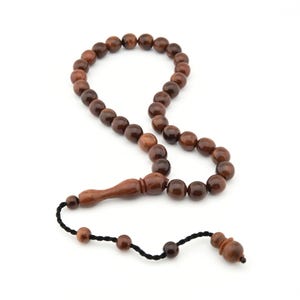 Natural Kuka tree 33 beads Islamic prayer beads for muslim Misbaha  worry 201401 Tasbih Tasbeeh Tesbih kuka tasbih, Rosary Original Real