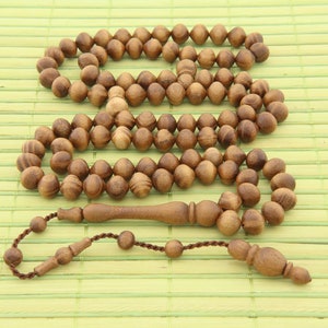 Natural Mulberry  tree 99 Islamic Prayer Beads Misbaha Tesbih worry muslim 216001, islamic rosary