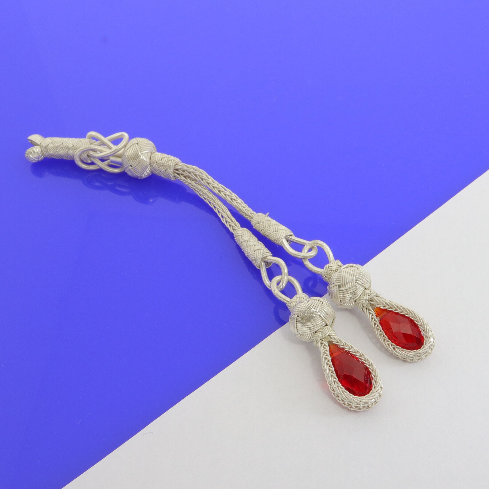 Gland (tassel) Pour Chapelet/tasbih En Argent 925 - Tricoté Main à Trabzon, Design Spécial, Neuf