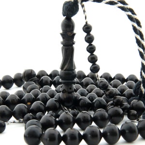Big Natural Carving Ebony wood 100 beads Islamic prayer beads for muslim Misbaha 202078 Tasbih Tasbeeh subha tasbih necklace orginal real