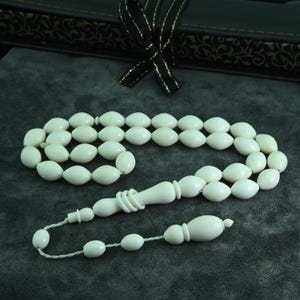 Rosario islámico Misbaha de 33 cuentas de hueso de camello grande, 302155, Tasbih, Tasbih, Tesbih, rosario islámico