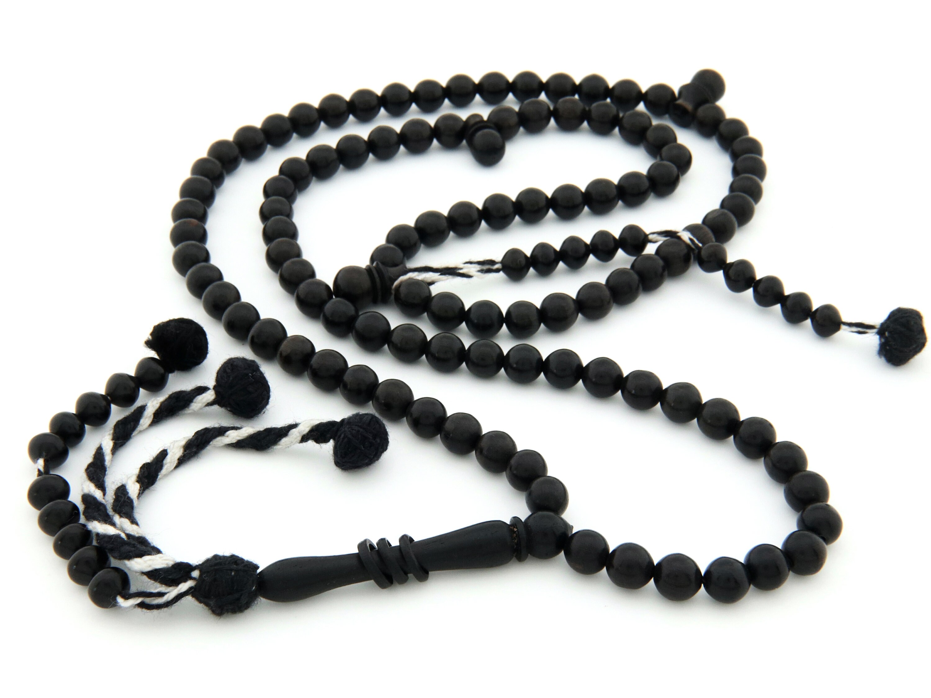 BLACK PEARLS NOAH アイアンマン風　インディーズソフビ Original Natural Ebony Wood 100 Beads Islamic Misbaha Tasbih