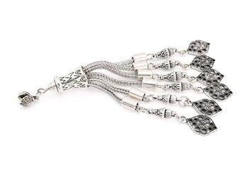 Grote metalen kwast voor tasbih, bidkralen, misbaha 720350 Accessoires voor tasbee Tasbih rozenkrans zorgkralen