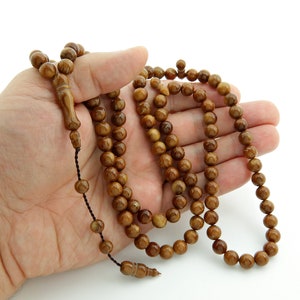 Natural Kuka tree 99 beads Islamic prayer beads for muslim Misbaha Tesbih worry muslim 201285 Tasbih Tasbeeh Rosary Original Real Tespih