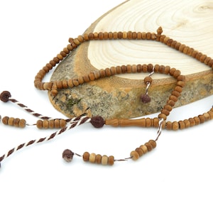 Small 100 beads dhikr (Zikir) kuka beads Islamic Prayer Beads Misbaha Tesbih worry salat muslim 201310 islamic rosary Piassava seed