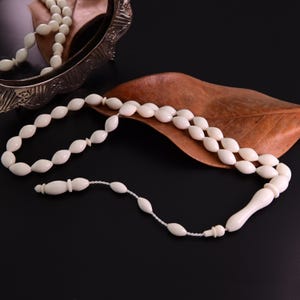 Rosario islámico Misbaha de 33 cuentas de hueso de camello de Turquía 302143 Tasbih Tasbeeh Tesbih Rosario, rosario islámico