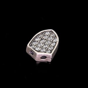 Zircon stone inlay For making prayer Triangular three holes 925 silver Islamic Prayer Beads Misbaha 915041 Tasbih Tasbeeh Tesbih