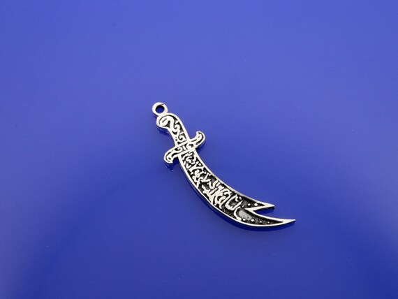 Big Zulfikar Zulfigar Tassel Ends Accessories 1 Pcs 925 Silver for